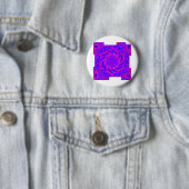 BADGE ROND 5 CM MODERNE MANDALA COULEUR ROSE (En situation)