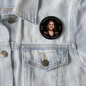 Badge Rond 5 Cm Moderne Pour Toujours Dans Nos Coeurs Funérailles/ (En situation)