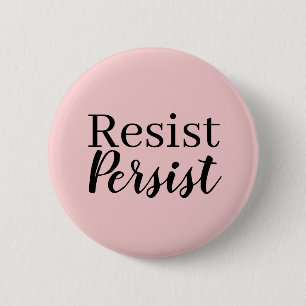 Badge Rond 5 Cm Modernes élégants résistent persistent citation