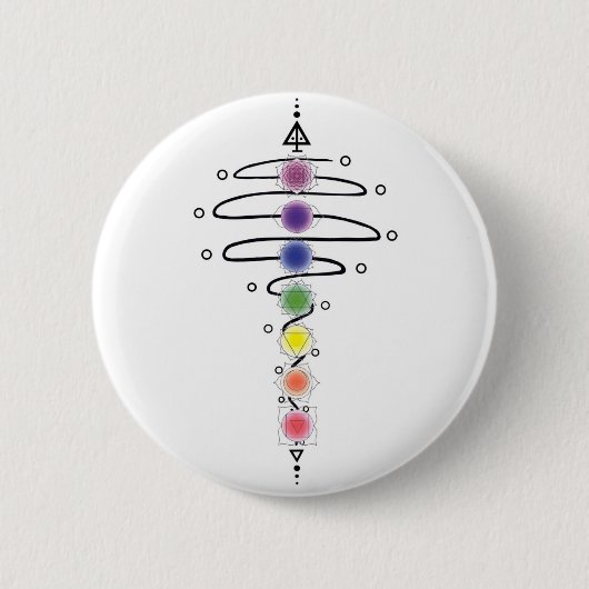 Badge Rond 5 Cm Modulateur de Chakra (Devant)