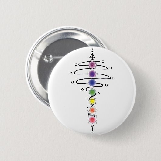 Badge Rond 5 Cm Modulateur de Chakra (Devant & derrière)
