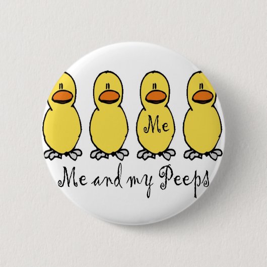 Badge Rond 5 Cm Moi et mes piaulements (Devant)