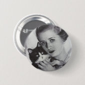 Badge Rond 5 Cm Moi et mon chat (Devant & derrière)