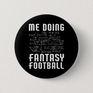Badge Rond 5 Cm Moi faisant une journée de draft de football fanta