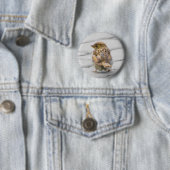 Badge Rond 5 Cm Moineau de Brown (En situation)