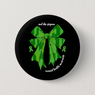 Badge Rond 5 Cm Mois de la sensibilisation à la santé mentale Fin