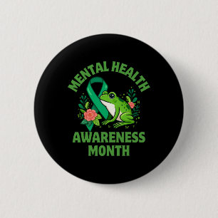 Badge Rond 5 Cm Mois de la sensibilisation à la santé mentale Gren