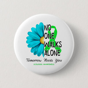 Badge Rond 5 Cm Mois de la sensibilisation à la scoliose Cadeaux