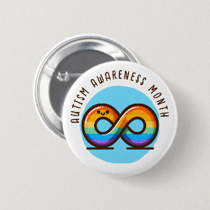Badge Rond 5 Cm Mois de la sensibilisation à l'autisme