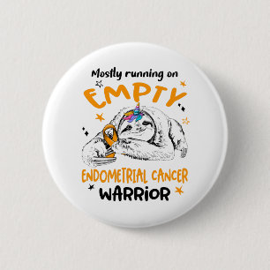 Badge Rond 5 Cm Mois de la sensibilisation au cancer de l'enddomè
