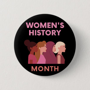 Badge Rond 5 Cm Mois de l'histoire des femmes