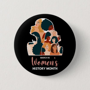 Badge Rond 5 Cm Mois de l'histoire des femmes