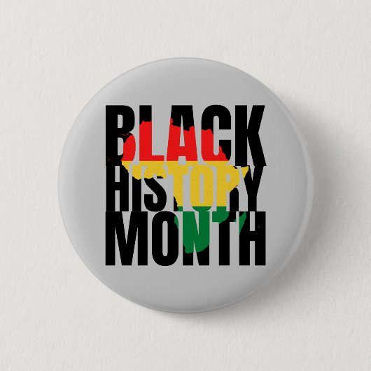 Badge Rond 5 Cm Mois de l'histoire des Noirs (Devant)