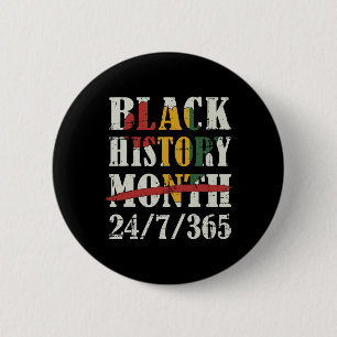 Badge Rond 5 Cm Mois de l'histoire des Noirs 247365 Avec drapeau d