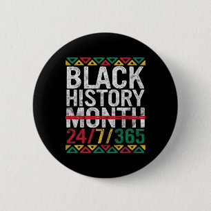 Badge Rond 5 Cm Mois de l'histoire des Noirs 247365 Cadeau Fierté 