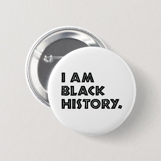 Badge Rond 5 Cm Mois de l'histoire des Noirs Conception graphique (Devant & derrière)
