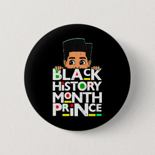 Badge Rond 5 Cm Mois de l'histoire des Noirs pour enfants Prince M