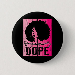 Badge Rond 5 Cm Mois de l'histoire des Noirs Rose Sans excuses Add