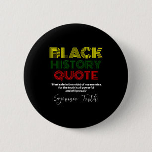 Badge Rond 5 Cm Mois de l'histoire des Noirs Sojourner Truth Aboli