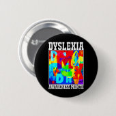 Badge Rond 5 Cm Mois de sensibilisation 6 (Devant & derrière)