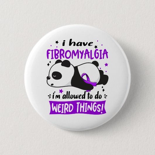 Badge Rond 5 Cm Mois de sensibilisation à la fibromyalgie Cadeaux  (Devant)