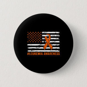 Badge Rond 5 Cm Mois de sensibilisation à la leucémie Orange Ruban
