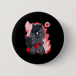 Badge Rond 5 Cm Mois de sensibilisation à la maladie cardiaque du