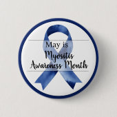 Badge Rond 5 Cm Mois de sensibilisation à la myosite (Devant)