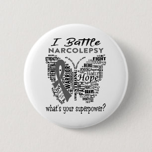 Badge Rond 5 Cm Mois de sensibilisation à la Narcolepsie Cadeaux
