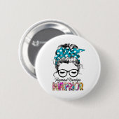 Badge Rond 5 Cm Mois de sensibilisation à la neuralgie Trigeminal  (Devant & derrière)