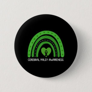 Badge Rond 5 Cm Mois de sensibilisation à la paralysie cérébrale R