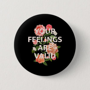 Badge Rond 5 Cm Mois de sensibilisation à la santé Vos sentiments