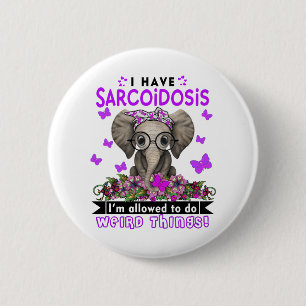 Badge Rond 5 Cm Mois de sensibilisation à la sarcoïdose Cadeaux 
