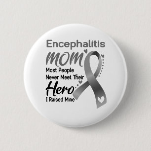 Badge Rond 5 Cm Mois de sensibilisation à l'encéphalite Cadeaux