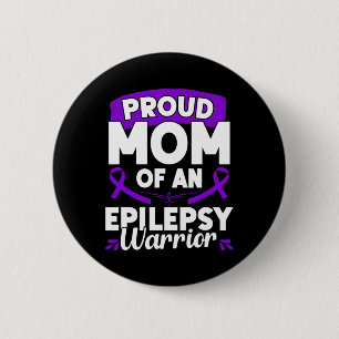 Badge Rond 5 Cm Mois de sensibilisation à l'épilepsie du guerrier