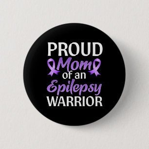 Badge Rond 5 Cm Mois De Sensibilisation À L'Épilepsie Fier Maman D