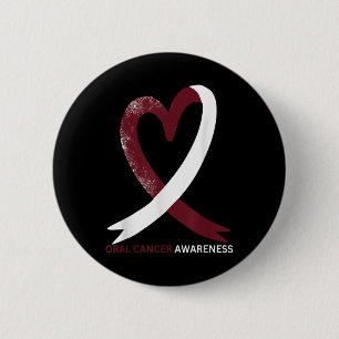 Badge Rond 5 Cm Mois de sensibilisation au cancer buccal 2024 Cou