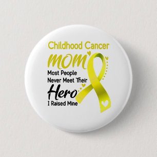 Badge Rond 5 Cm Mois de sensibilisation au cancer chez les enfants