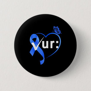 Badge Rond 5 Cm Mois de sensibilisation au cancer colorectal du cô
