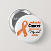 Badge Rond 5 Cm Mois de sensibilisation au cancer de la leucémie (Devant & derrière)