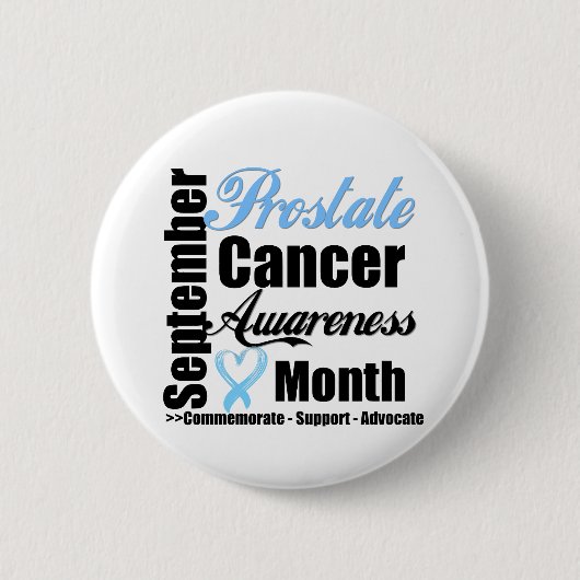Badge Rond 5 Cm Mois de sensibilisation au cancer de la prostate v (Devant)