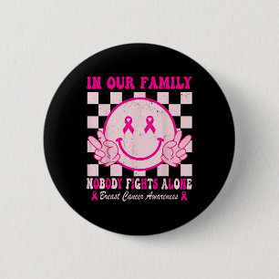Badge Rond 5 Cm Mois de sensibilisation au cancer du sein Concepti