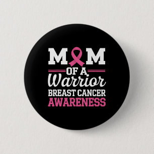 Badge Rond 5 Cm Mois De Sensibilisation Au Cancer Du Sein Mère D'U