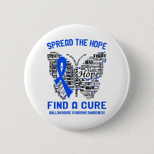 Badge Rond 5 Cm Mois de sensibilisation au syndrome de Guillain Ba