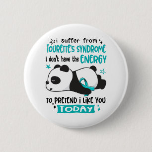 Badge Rond 5 Cm Mois de sensibilisation au syndrome de Tourette Ca