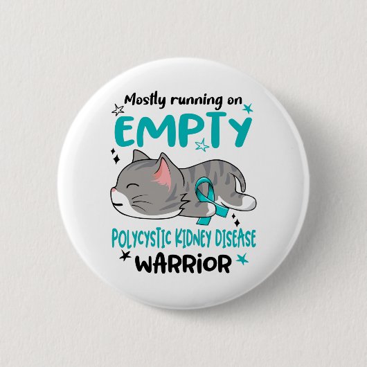 Badge Rond 5 Cm Mois de sensibilisation aux maladies du rein polyk (Devant)