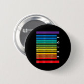 Badge Rond 5 Cm Mois de sensibilisation LGBT Code barre Pride Pans (Devant & derrière)