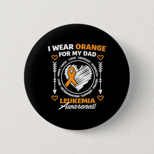 Badge Rond 5 Cm Mois De Sensibilisation Soutien Je Porte Orange Po
