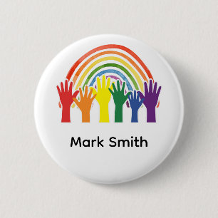 Badge Rond 5 Cm Mois des Fiertés Celebration Arc-en-ciel