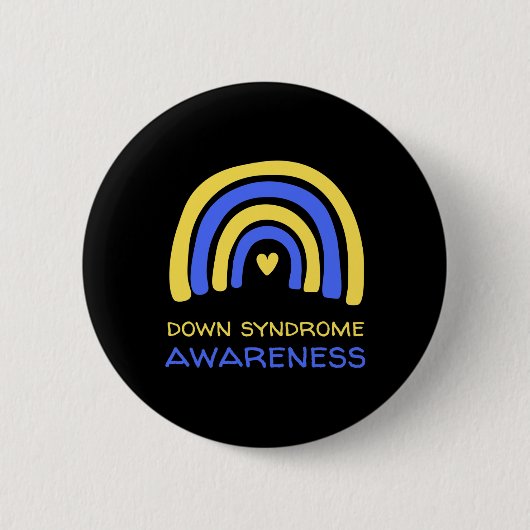 Badge Rond 5 Cm Mois national de sensibilisation au syndrome de Do (Devant)